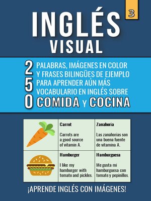 cover image of Inglés Visual 3--Comida y Cocina--250 palabras, 250 imágenes y 250 frases de ejemplo--Aprende Inglés Fácil con Imágenes